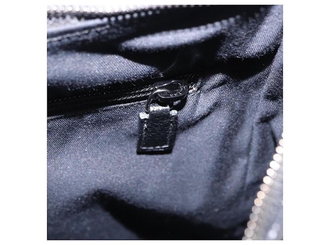 Borsa a Spalla GUCCI GG Canvas Nera Argento 131211 Auth 193541 Nero - vista 21