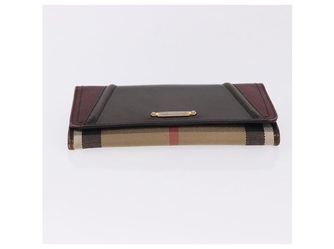 Set di 3 borse Burberry Nova Check Blue Label in nylon, Marrone e Rosso, Autentico am11993 - vista 21