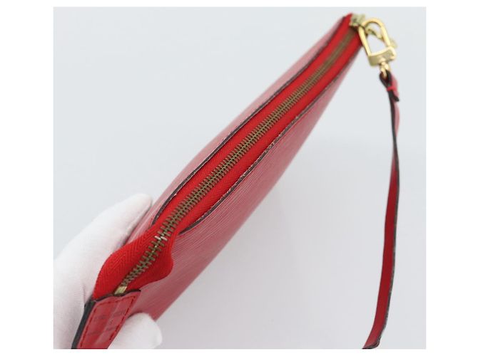 LOUIS VUITTON Epi Pochette Accessoires Pochette Rossa M52947 LV Auth 193867 Rosso - vista 6