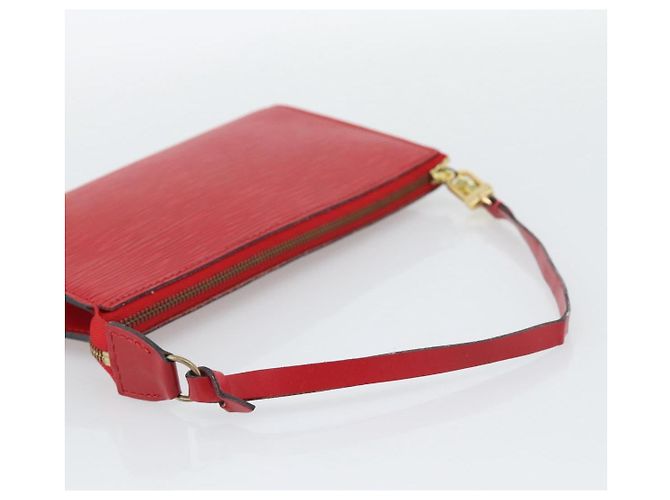 LOUIS VUITTON Epi Pochette Accessoires Pochette Rossa M52947 LV Auth 193867 Rosso - vista 7