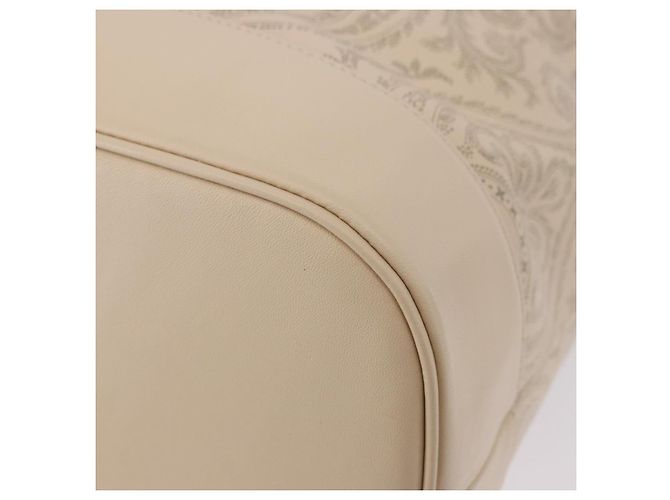 VALENTINO Borsa a Spalla con Coulisse in Pelle Avorio Auth BA14162V Crudo - vista 16
