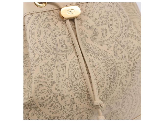 VALENTINO Borsa a Spalla con Coulisse in Pelle Avorio Auth BA14162V Crudo - vista 17