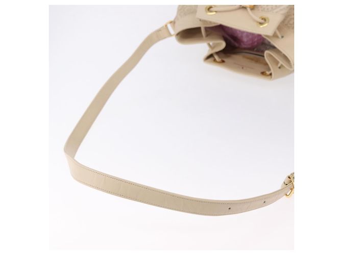 VALENTINO Borsa a Spalla con Coulisse in Pelle Avorio Auth BA14162V Crudo - vista 7