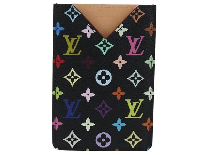 LOUIS VUITTON Monogram Multicolor Etui Hand Mirror Black M92651 LV Auth 192603M Nero - vista 13