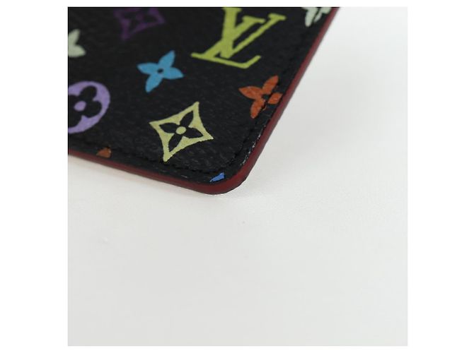 LOUIS VUITTON Monogram Multicolor Etui Hand Mirror Black M92651 LV Auth 192603M Nero - vista 14