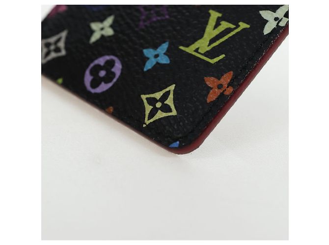 LOUIS VUITTON Monogram Multicolor Etui Hand Mirror Black M92651 LV Auth 192603M Nero - vista 16