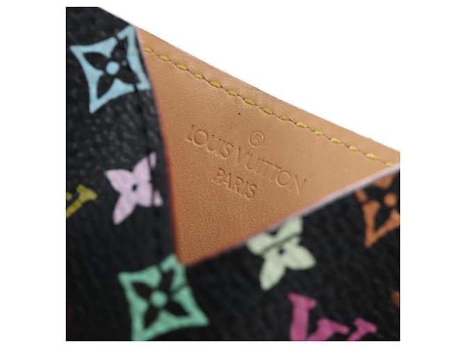 LOUIS VUITTON Monogram Multicolor Etui Hand Mirror Black M92651 LV Auth 192603M Nero - vista 18