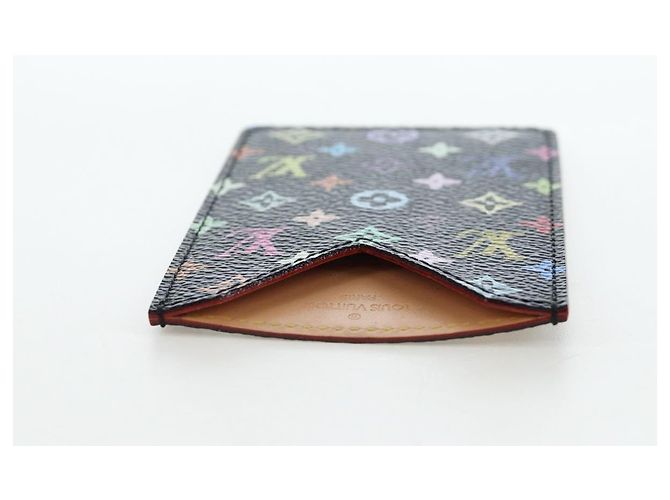 LOUIS VUITTON Monogram Multicolor Etui Hand Mirror Black M92651 LV Auth 192603M Nero - vista 5