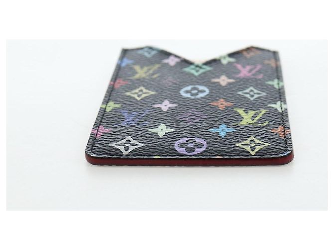 LOUIS VUITTON Monogram Multicolor Etui Hand Mirror Black M92651 LV Auth 192603M Nero - vista 6