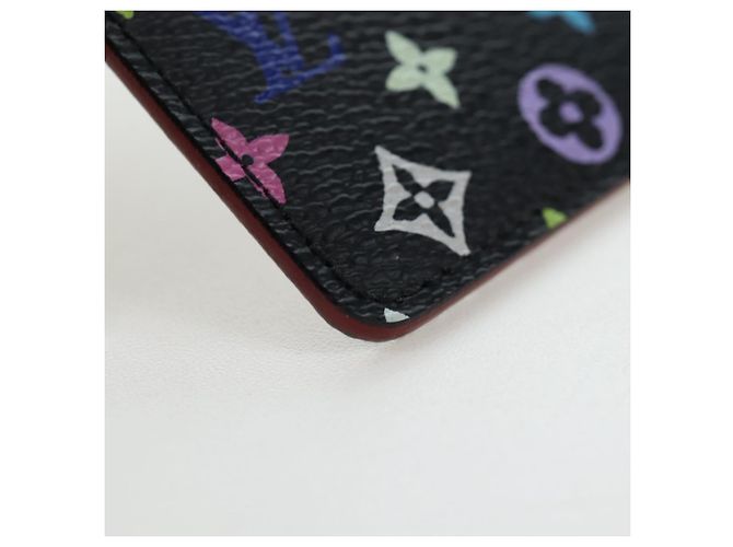 LOUIS VUITTON Monogram Multicolor Etui Hand Mirror Black M92651 LV Auth 192603M Nero - vista 7
