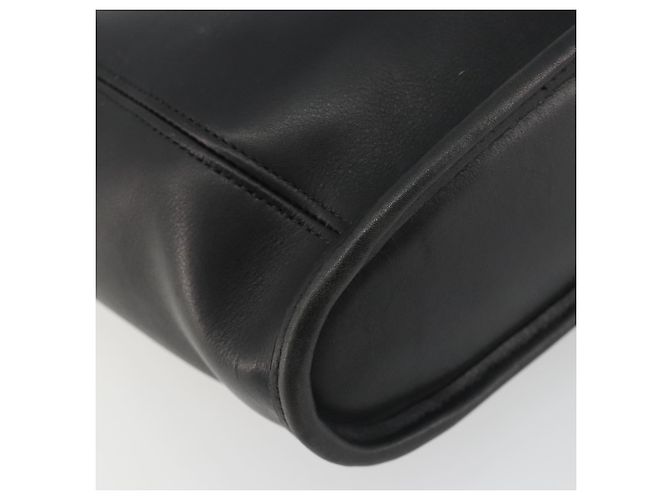 Borsa a Spalla Coach in Pelle Nera e Oro Auth 191112 Nero D'oro - vista 16