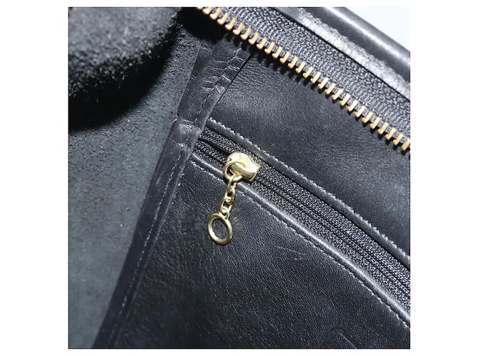 Borsa a Spalla Coach in Pelle Nera e Oro Auth 191112 Nero D'oro - vista 20