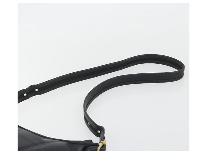 Borsa a Spalla Coach in Pelle Nera e Oro Auth 191112 Nero D'oro - vista 8