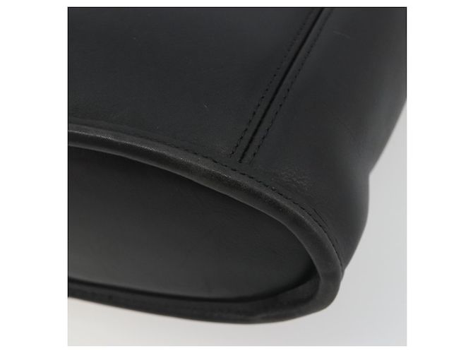 Borsa a Spalla Coach in Pelle Nera e Oro Auth 191112 Nero D'oro - vista 9