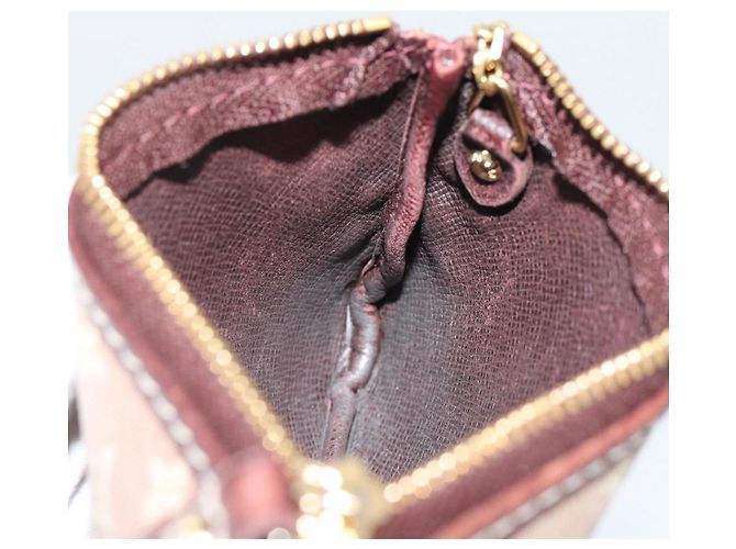 LOUIS VUITTON Monogram Idylle Pochette Cles Coin Purse Sepia M62996 Auth 194616 - vista 18