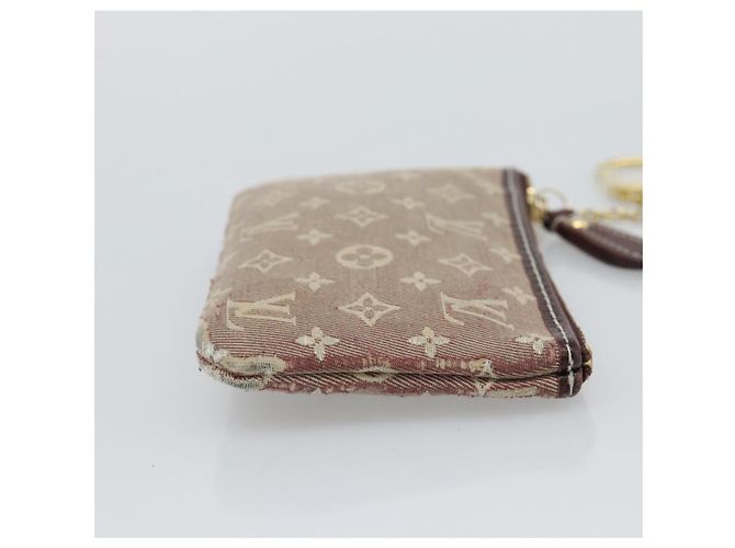 LOUIS VUITTON Monogram Idylle Pochette Cles Coin Purse Sepia M62996 Auth 194616 - vista 4