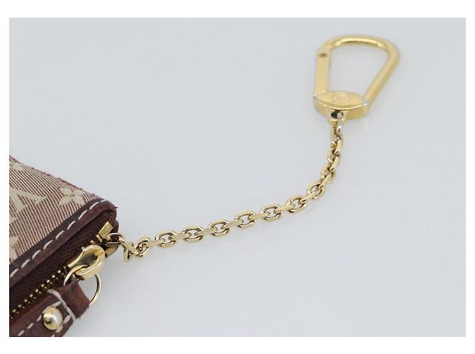 LOUIS VUITTON Monogram Idylle Pochette Cles Coin Purse Sepia M62996 Auth 194616 - vista 6