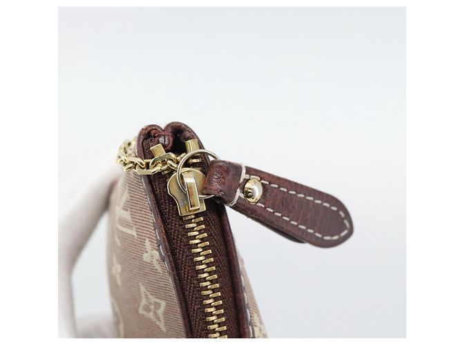 LOUIS VUITTON Monogram Idylle Pochette Cles Coin Purse Sepia M62996 Auth 194616 - vista 9