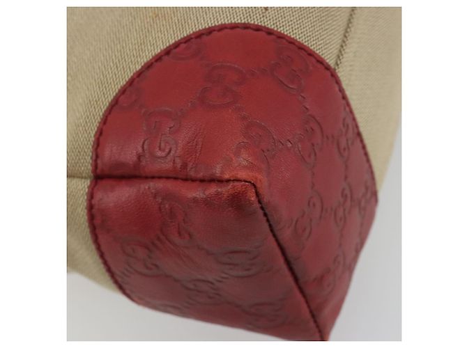 GUCCI GuccissimaGG Shoulder Bag Canvas Beige Red 257301 Auth ep15248 Rosso - vista 16