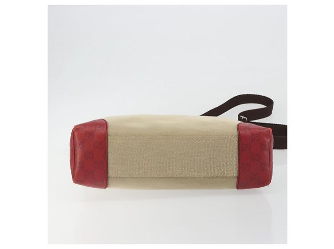 GUCCI GuccissimaGG Shoulder Bag Canvas Beige Red 257301 Auth ep15248 Rosso - vista 5