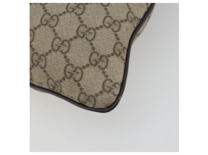 Borsa a tracolla GUCCI GG Supreme in PVC e pelle Beige Argento 141626 Auth ep15158 - vista 17
