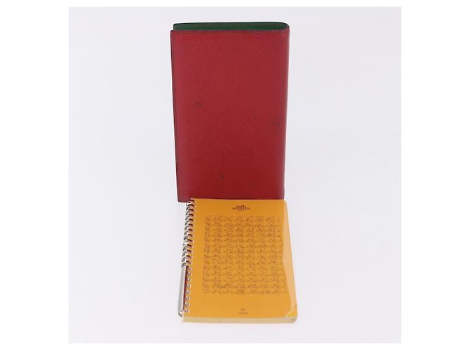 Hermès HERMES Agenda Vision Day Planner Lederhülle Rot Authentisch bs36337 - Ansicht 12
