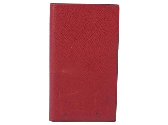 Hermès HERMES Agenda Vision Day Planner Lederhülle Rot Authentisch bs36337 - Ansicht 3