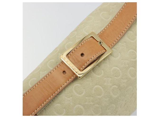 Céline Sac à main CELINE C Macadam Daim Beige Doré Authentique ep15402 - vue 10