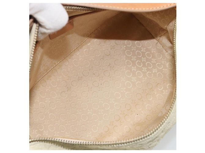 Céline Sac à main CELINE C Macadam Daim Beige Doré Authentique ep15402 - vue 11