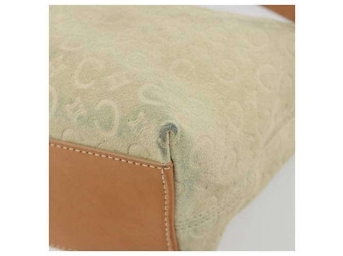 Céline Sac à main CELINE C Macadam Daim Beige Doré Authentique ep15402 - vue 15