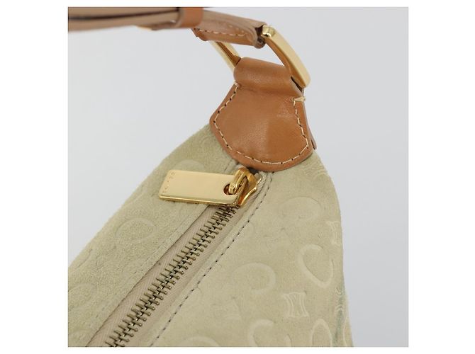 Céline Sac à main CELINE C Macadam Daim Beige Doré Authentique ep15402 - vue 18