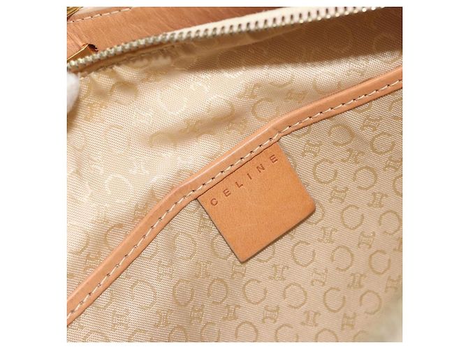 Céline Sac à main CELINE C Macadam Daim Beige Doré Authentique ep15402 - vue 19