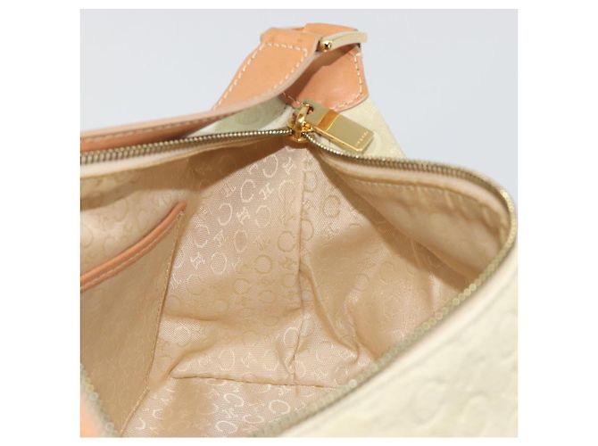 Céline Sac à main CELINE C Macadam Daim Beige Doré Authentique ep15402 - vue 20