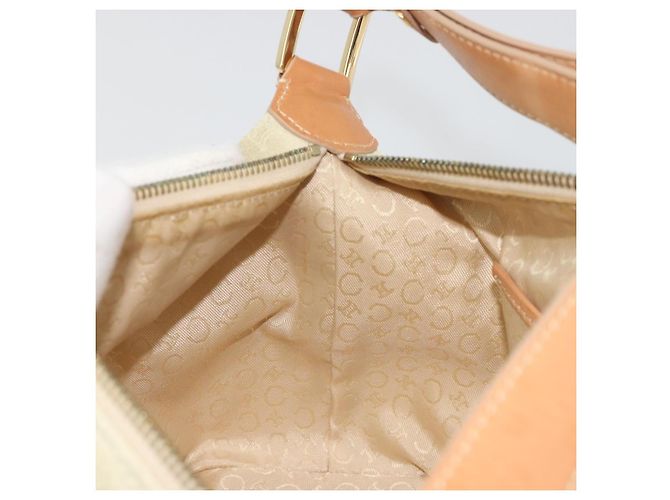 Céline Sac à main CELINE C Macadam Daim Beige Doré Authentique ep15402 - vue 21