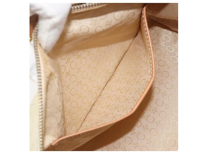 Céline Sac à main CELINE C Macadam Daim Beige Doré Authentique ep15402 - vue 22