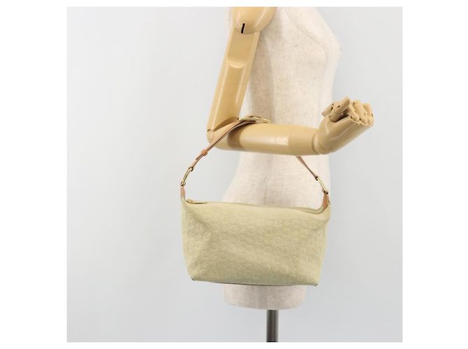 Céline Sac à main CELINE C Macadam Daim Beige Doré Authentique ep15402 - vue 23