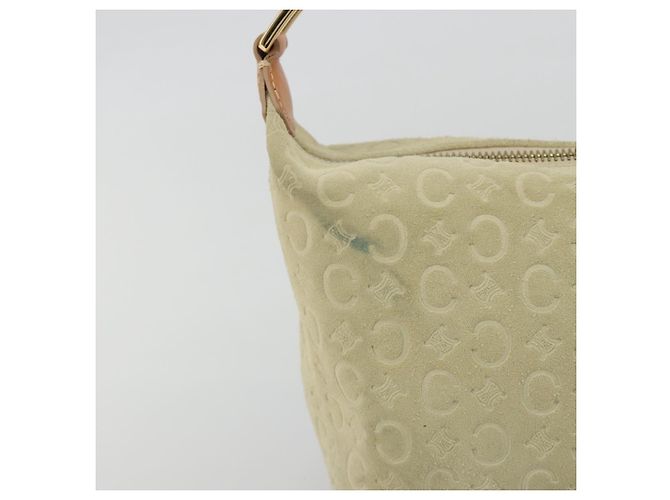 Céline Sac à main CELINE C Macadam Daim Beige Doré Authentique ep15402 - vue 3