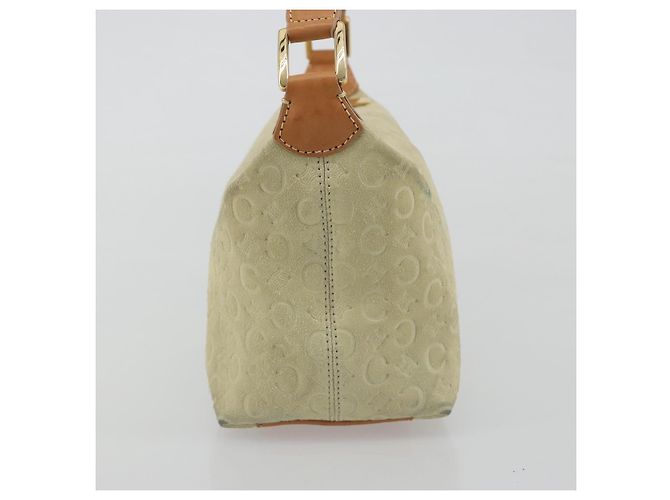 Céline Sac à main CELINE C Macadam Daim Beige Doré Authentique ep15402 - vue 4