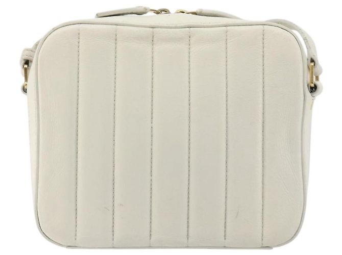 Borsa a Spalla SAINT LAURENT in Pelle Bianca e Oro Auth bs36294 Bianco D'oro - vista 2