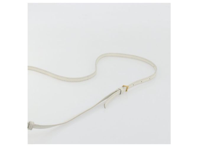 Borsa a Spalla SAINT LAURENT in Pelle Bianca e Oro Auth bs36294 Bianco D'oro - vista 8