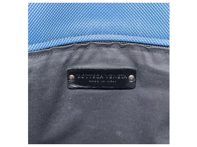 Bolso BOTTEGA VENETA de cuero Azul Negro Auth ka5382 - vista 17