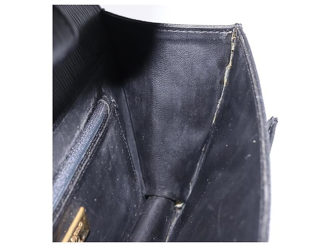 Clutch VALENTINO in pelle nera e oro Auth 191140 Nero D'oro - vista 19