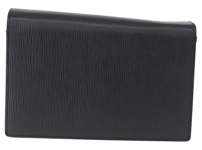 Clutch VALENTINO in pelle nera e oro Auth 191140 Nero D'oro - vista 2