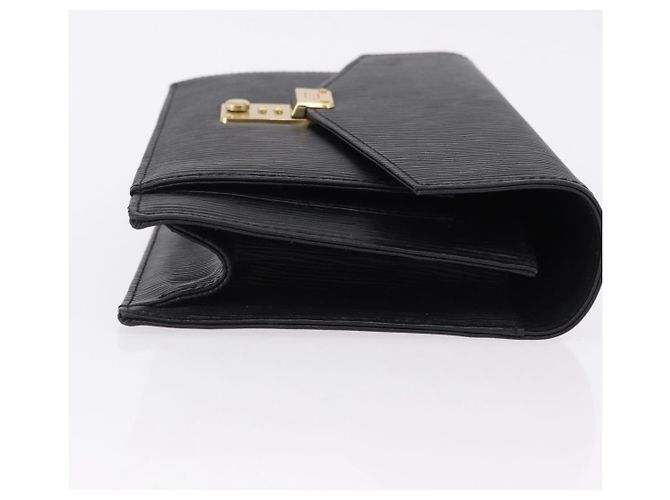 Clutch VALENTINO in pelle nera e oro Auth 191140 Nero D'oro - vista 3