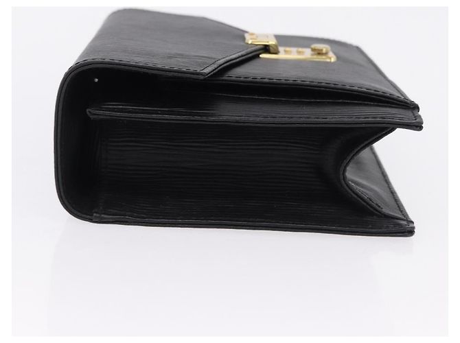 Clutch VALENTINO in pelle nera e oro Auth 191140 Nero D'oro - vista 4