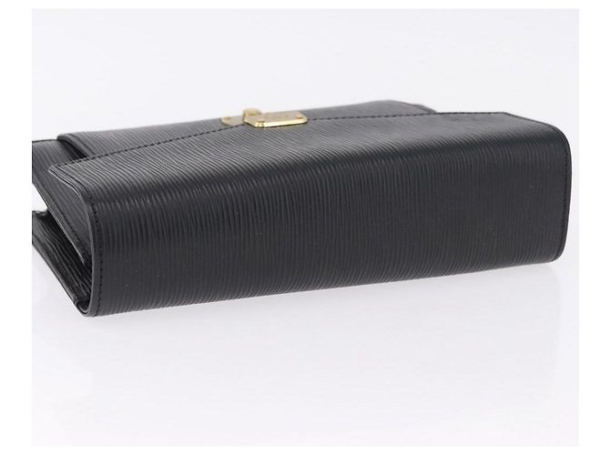 Clutch VALENTINO in pelle nera e oro Auth 191140 Nero D'oro - vista 5