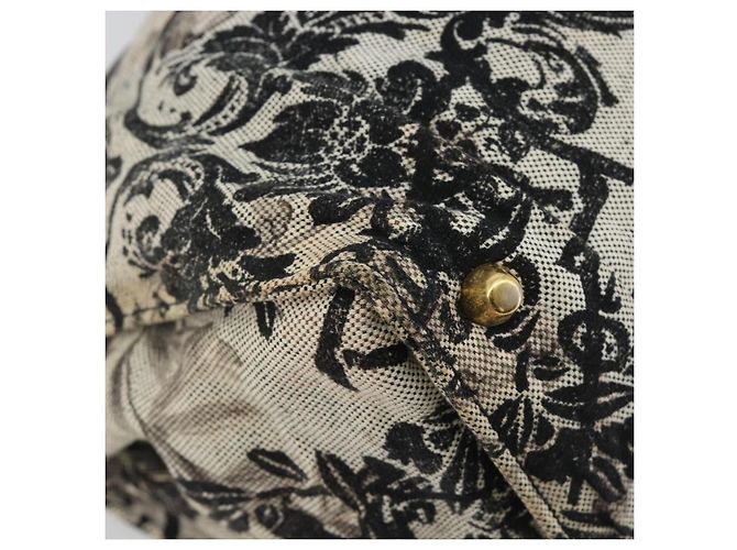 Borsa Tote Miu Miu in tela beige e oro Auth 193986 D'oro - vista 15