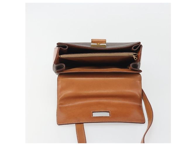 Céline CELINE Borsa Macadam PVC Pelle 2way Marrone Tonalità Oro ki6704 - vista 10