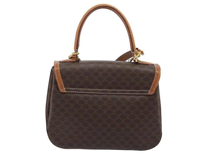 Céline CELINE Borsa Macadam PVC Pelle 2way Marrone Tonalità Oro ki6704 - vista 2