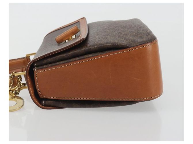 Céline CELINE Borsa Macadam PVC Pelle 2way Marrone Tonalità Oro ki6704 - vista 4